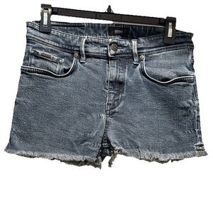 BOSS by Hugo Boss Dark Denim Cut-off Raw Hem Shorts Size 30